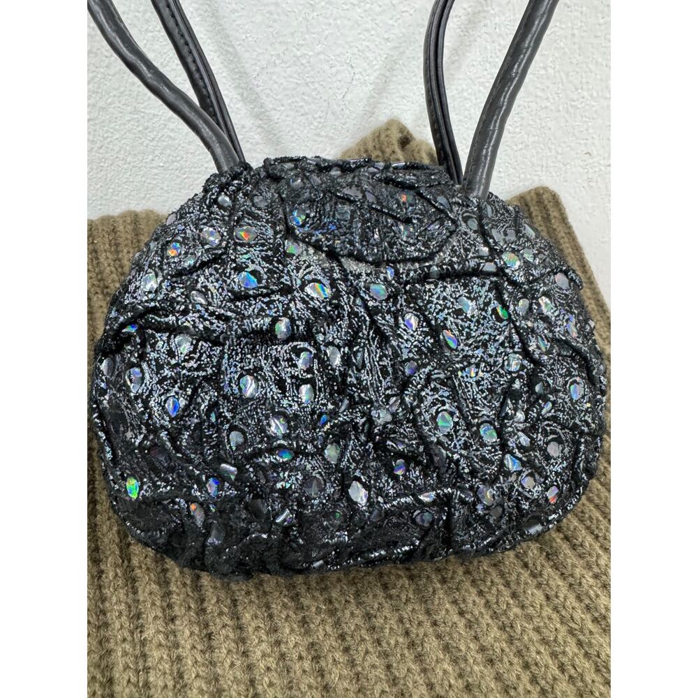 Timmy Woods Beverly Hills intricately texture bag Collection Vintage *pu2000thr - Picture 3 of 9